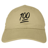 100 dad hat in Beige