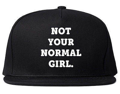 Very Nice Not Your Normal Girl Weird Snapback Hat