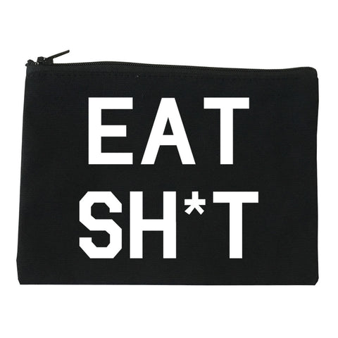 Eat Sht Rainbow Cosmetic Makeup Bag by Very Nice Clothing