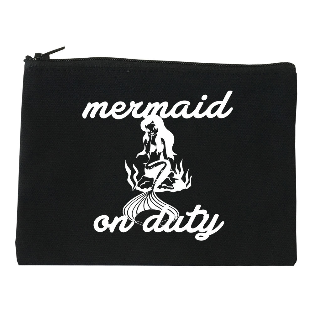 Mermaid On Duty Cosmetic Makeup Bag by Very Nice Clothing