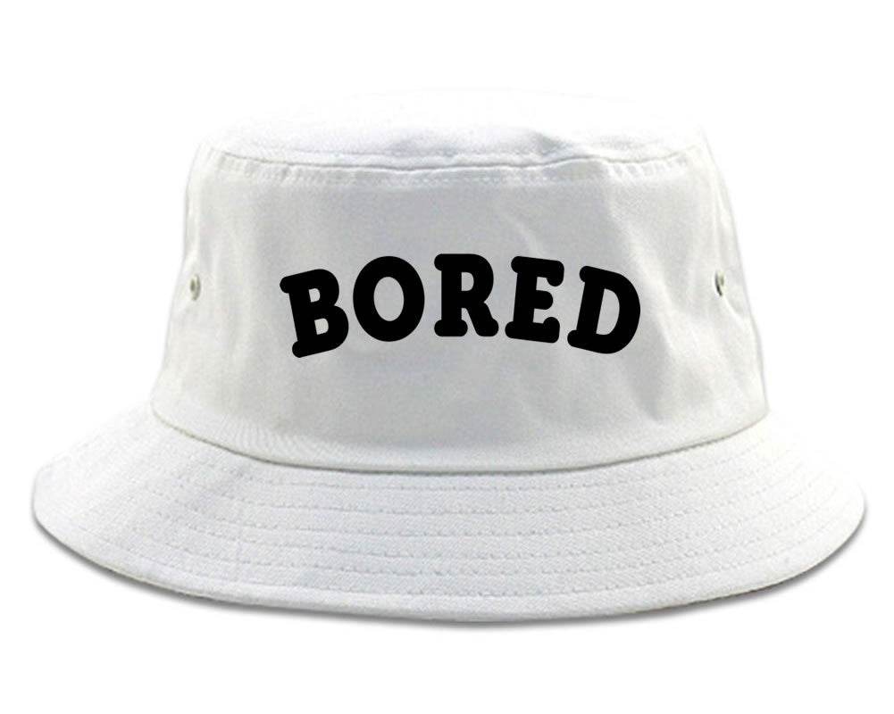 Very Nice Bored Arch Lazy Black Bucket Hat