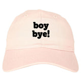 Boy Bye Dad Hat in Pink