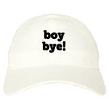 Boy Bye Dad Hat in White