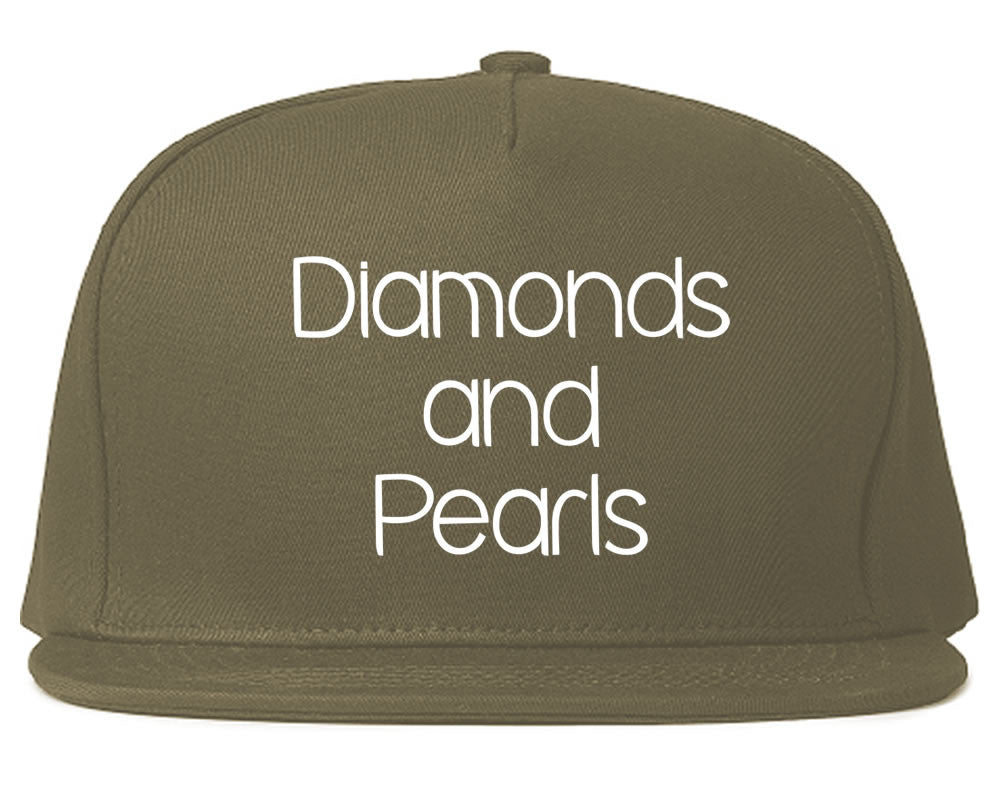 Very Nice Diamonds and Pearls Black Snapback Hat