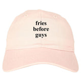 Fries Before Guys Dad Hat in Pink