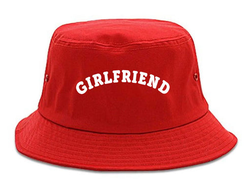 Very Nice Girlfriend GF BFF Black Bucket Hat Red