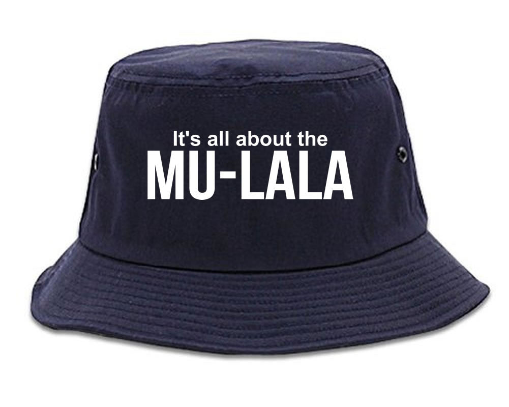 Very Nice Mula la Rihanna Black Bucket Hat Navy Blue