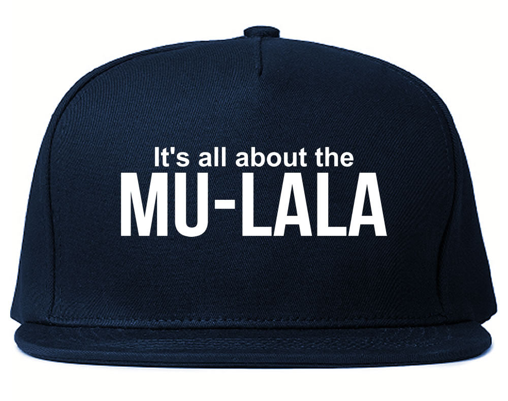 Very Nice Mula la Rihanna Black Snapback Hat Navy Blue