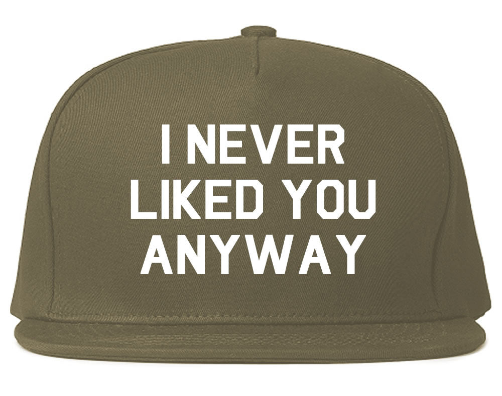 Very Nice I Never Liked You Anyway Snapback Hat