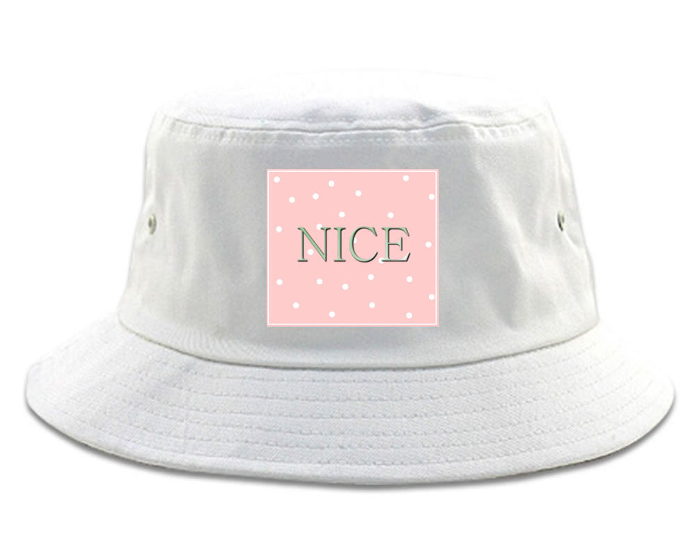Very Nice Polka Dots Logo Black Bucket Hat