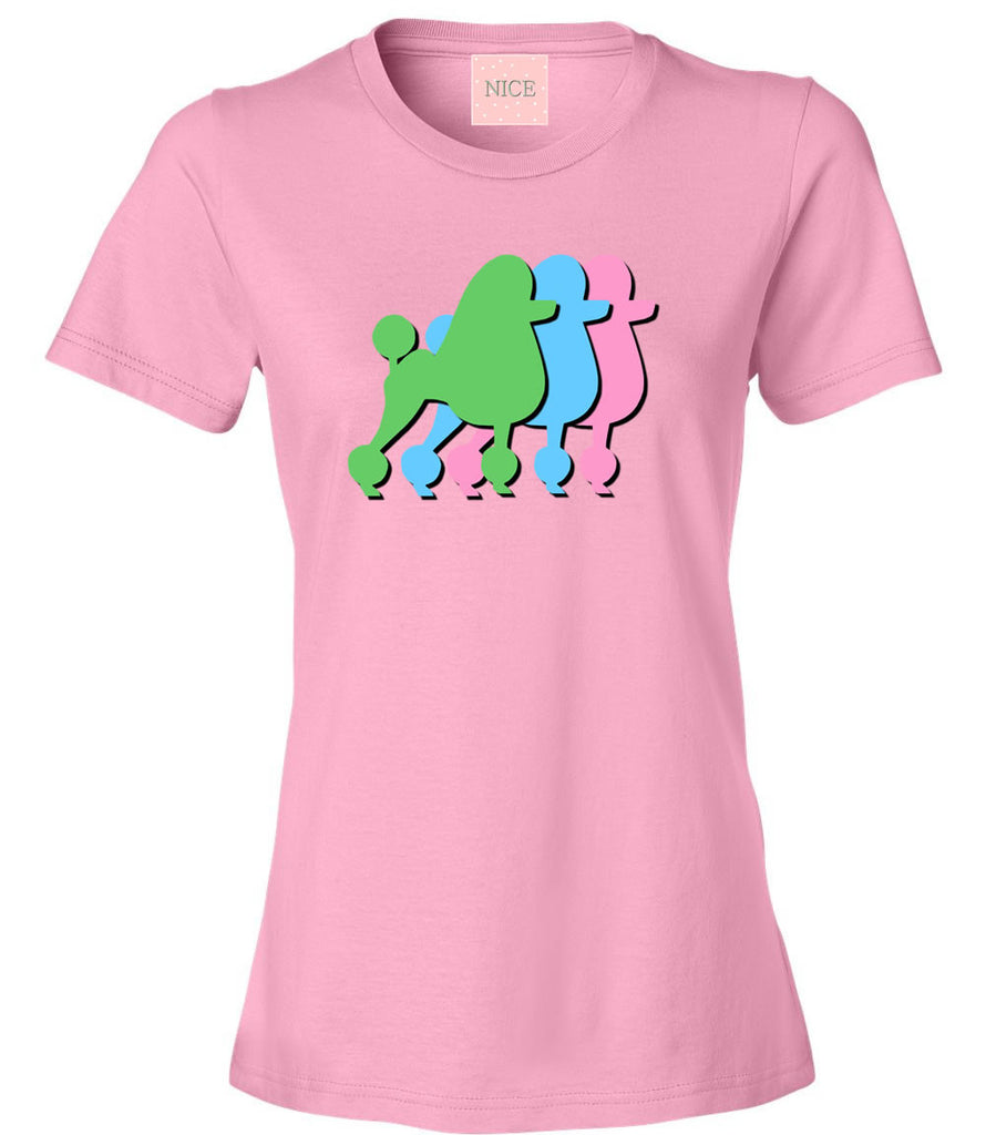 Very Nice Poodles Puppies Dogs Womens T-Shirt Tee White