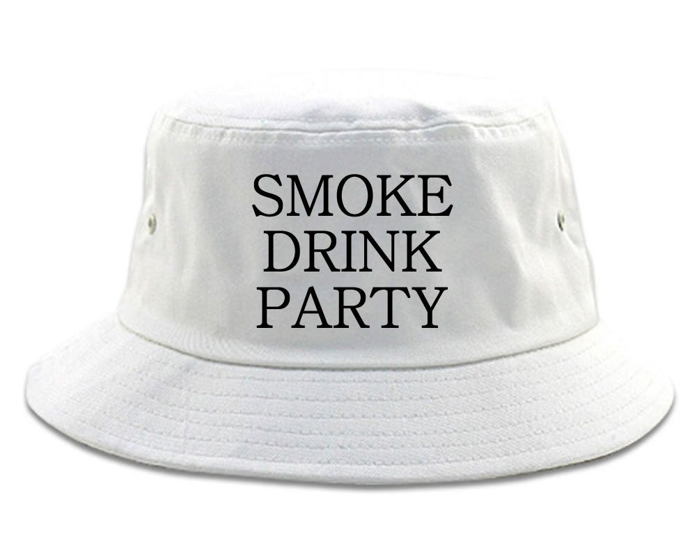 Very Nice Smoke Drink Party Black Bucket Hat