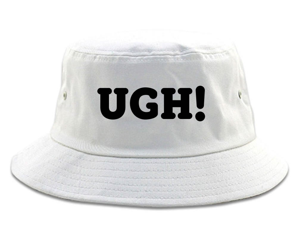 Very Nice Ugh Bored Whatever Black Bucket Hat