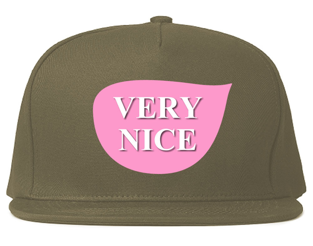 Very Nice Tear Drop Pink Logo Black Snapback Hat
