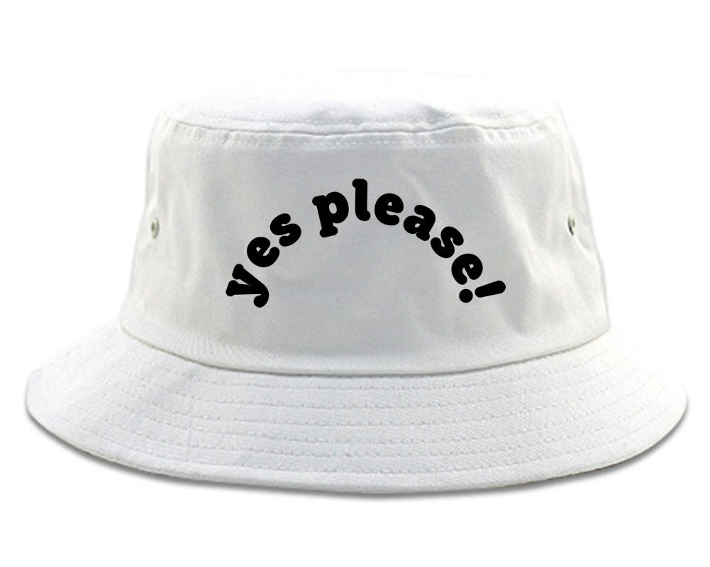 Very Nice Yes Please Girls Black Bucket Hat