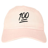 100 dad hat in Pink