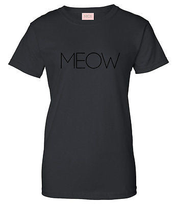 Very Nice Meow Cats Kittens Kitty Womens T-Shirt Tee