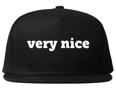 Very Nice Font Style Logo Black Snapback Hat