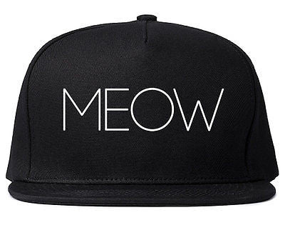 Very Nice Meow Cute Cats Kittens Black Snapback Hat