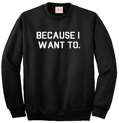 Very Nice Because I Want To Boyfriend Crewneck Sweatshirt