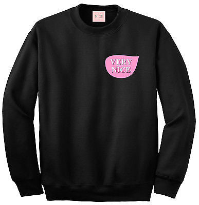 Very Nice Pink Chest Logo Boyfriend Sweatshirt