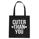 Cuter Than You Heart Tote Bag by Very Nice Clothing