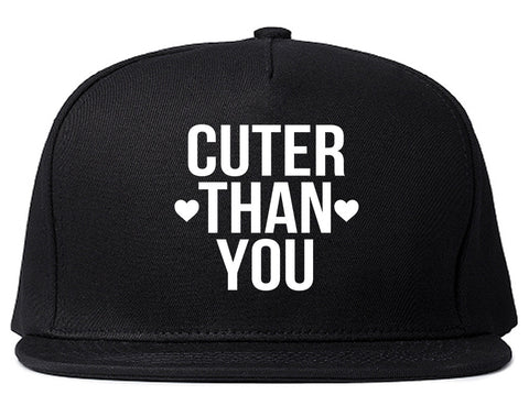 Cuter Than You Heart Snapback Hat by Very Nice Clothing