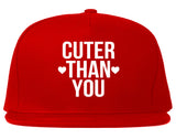 Cuter Than You Heart Snapback Hat by Very Nice Clothing