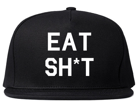 Eat Sht Rainbow Snapback Hat by Very Nice Clothing