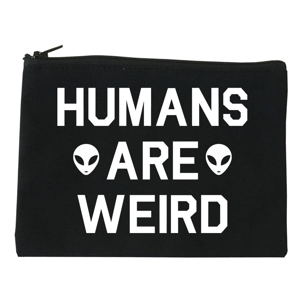 Humans Are Weird Alien Cosmetic Makeup Bag by Very Nice Clothing