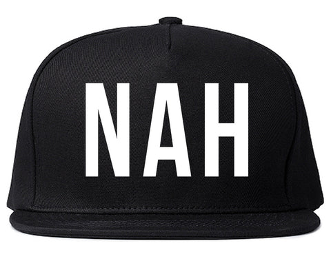 Nah 3D Snapback Hat by Very Nice Clothing