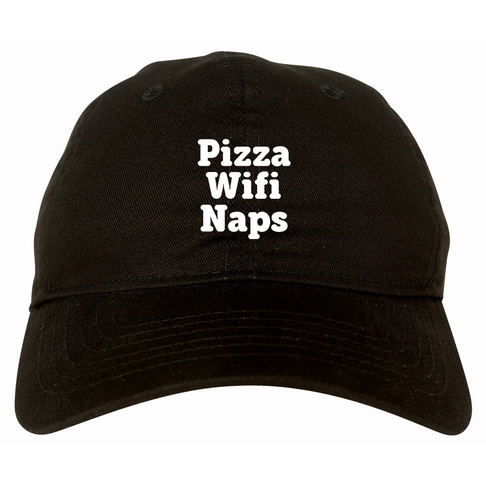 Pizza Wifi Naps Dad Hat by Very Nice Clothing