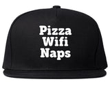 Pizza Wifi Naps Snapback Hat by Very Nice Clothing