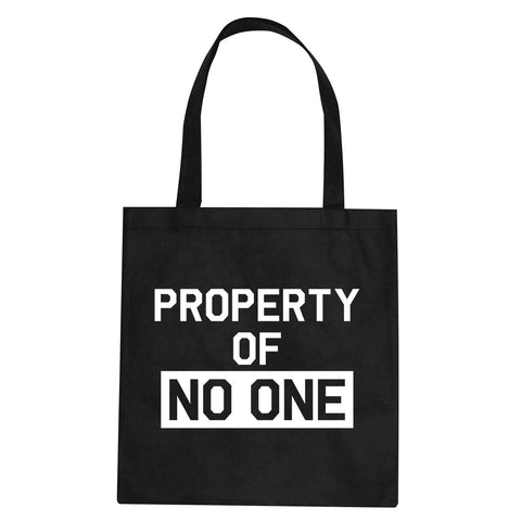 Property Of No One Tote Bag by Very Nice Clothing