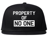 Property Of No One Snapback Hat by Very Nice Clothing