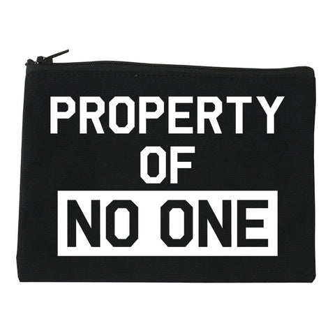 Property Of No One Cosmetic Makeup Bag by Very Nice Clothing