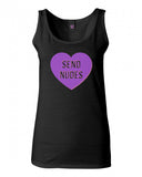 Send Nudes Heart Tank Top by Very Nice Clothing