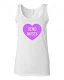 Send Nudes Heart Tank Top by Very Nice Clothing