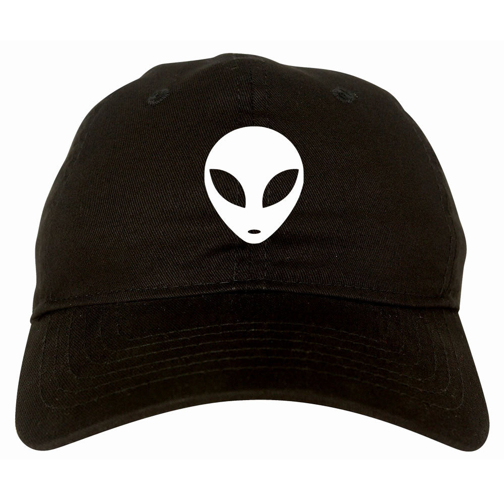 Alien Head Dad Hat Black
