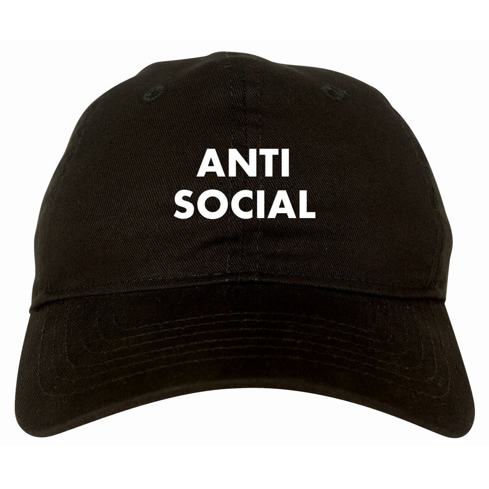 Anti Social Dad Hat Black