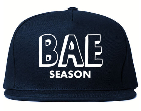 Very Nice Bae Season Babe Black Snapback Hat Navy Blue