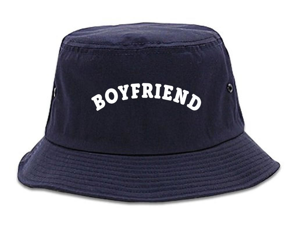 Very Nice Boyfriend BF BFF Black Bucket Hat Navy Blue