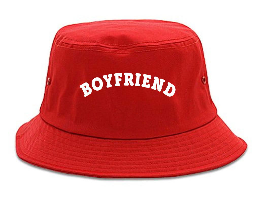 Very Nice Boyfriend BF BFF Black Bucket Hat Red