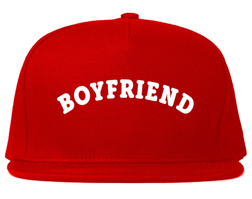 Very Nice Boyfriend BF BFF Black Snapback Hat Red