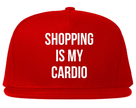 Very Nice Shopping Is My Cardio Black Snapback Hat Red