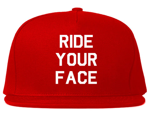 Very Nice Ride Your Face 69 Sexy Black Snapback Hat Red