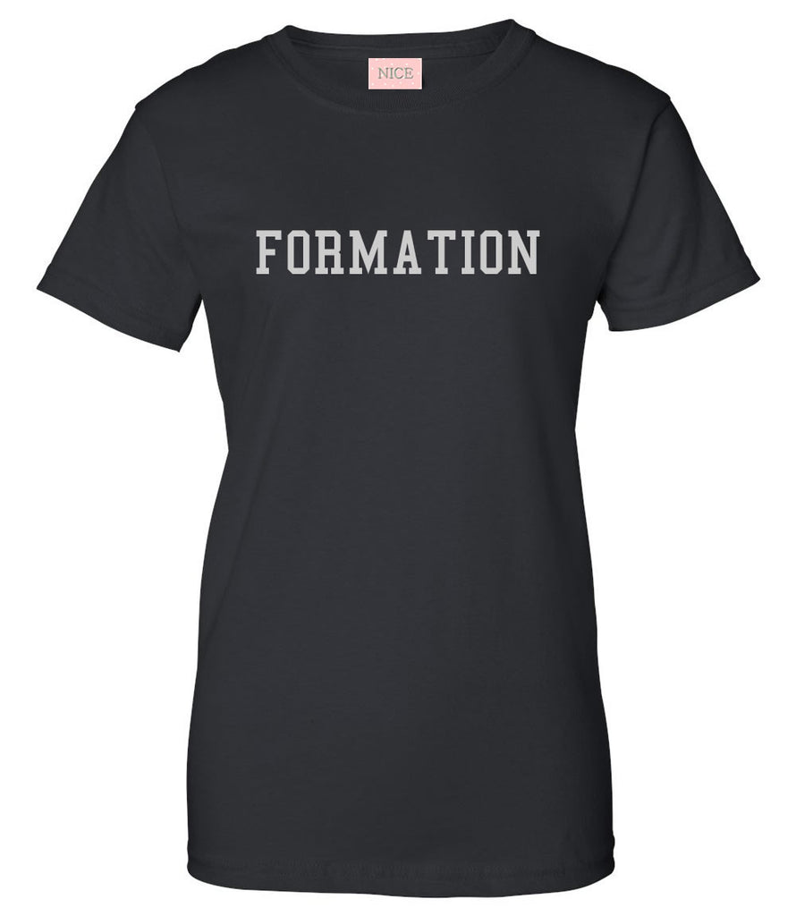 Formation Womens T-Shirt Tee Black