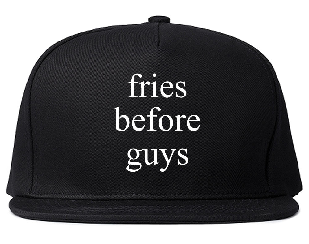 Fries Before Guys Snapback Hat by Very Nice Clothing