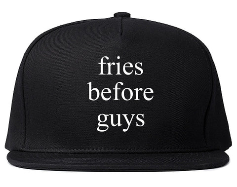 Fries Before Guys Snapback Hat by Very Nice Clothing