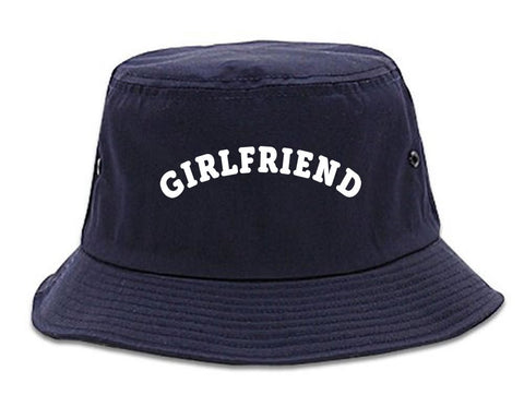 Very Nice Girlfriend GF BFF Black Bucket Hat Navy Blue
